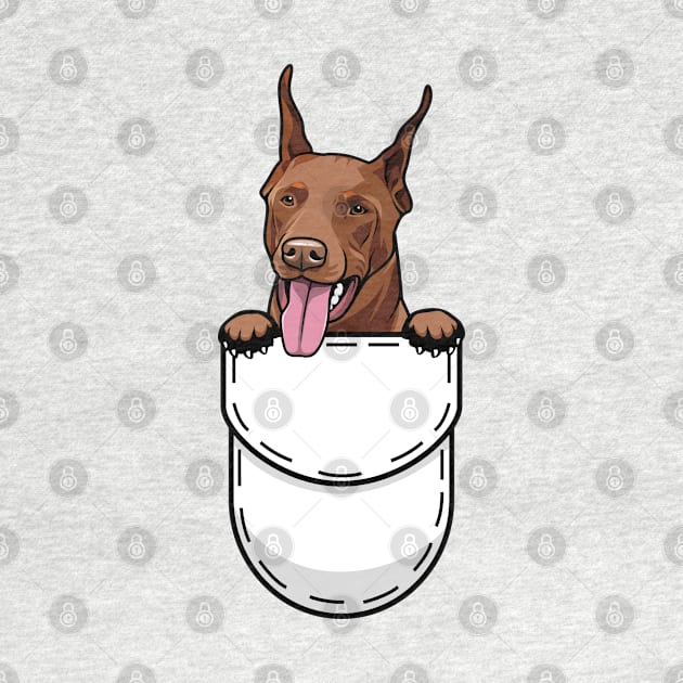 Funny Doberman Pocket Dog by Pet My Dog